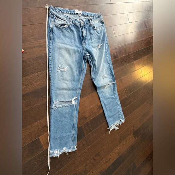Mango Blue ripped Jean us10 - Picture 10 of 12